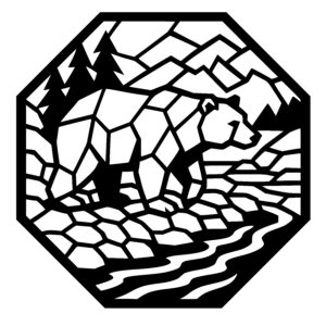 Walking Bear in Nature