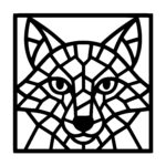 Geometric Wolf Face