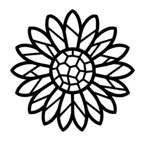 Hexagon Petal Flower