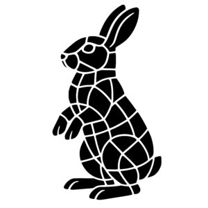 Alert Rabbit Silhouette