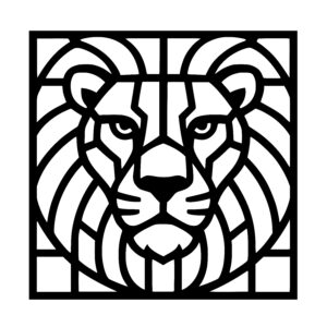 Calm Lion Stare