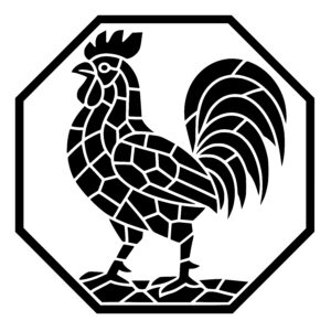 Crowing Mosaic Rooster