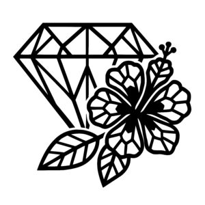 Diamond and Hibiscus