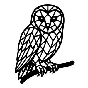Geometric Owl Perch