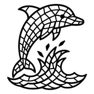 Dolphin Dance above Waves