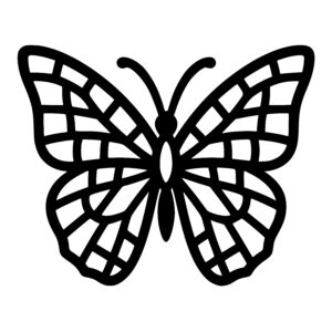 Grid Pattern Butterfly