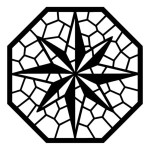 Compass Rose Hexagons