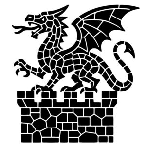 Dragon on Castle Wall