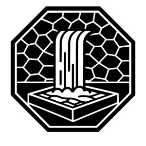 Waterfall in a Honeycomb