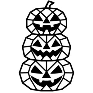 Stacked Pumpkin Faces