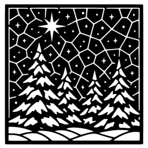 Evergreen Winter Stars
