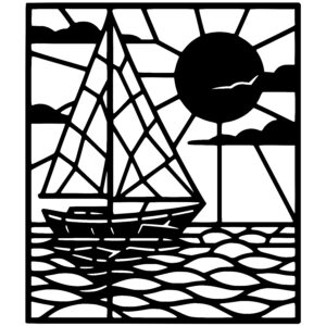 Sailboat Under Sun