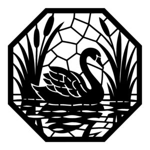 Swan Among Reeds