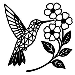 Hummingbird and Blossoms