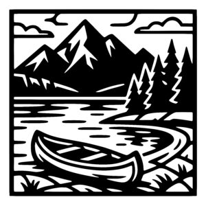 Canoe by Tranquil Waters