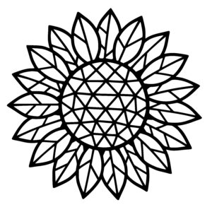 Radiating Flower Design