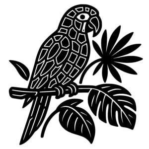 Grid-patterned Parrot