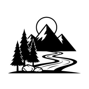 Winding Path to Mountain