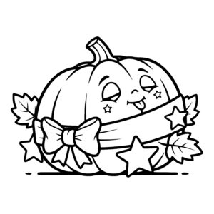 Playful Ribbon Pumpkin
