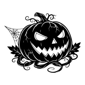 Menacing Pumpkin Face