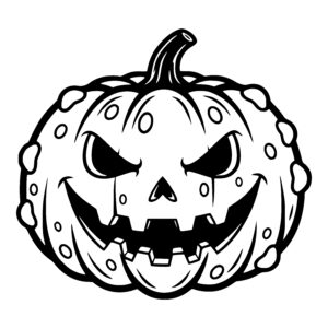 Menacing Grin Pumpkin