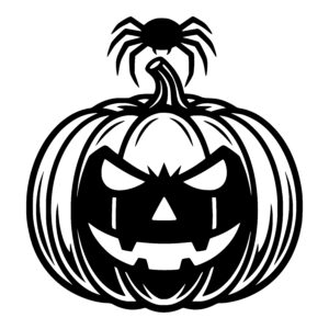 Spooky Pumpkin Face