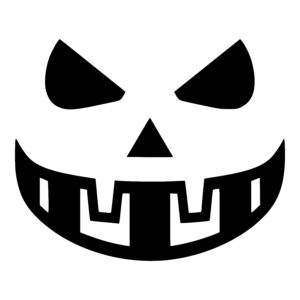 Menacing Pumpkin Face