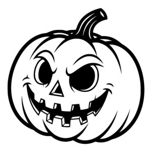 Menacing Pumpkin Face