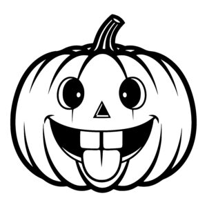 Playful Pumpkin Face