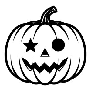 Whimsical Pumpkin Face