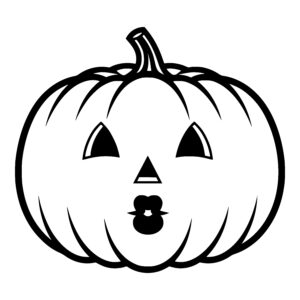 Kissing Pumpkin Face