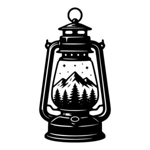 Lanterns Nature Scene