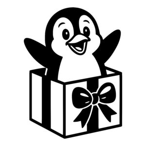 Cheerful Penguin Surprise
