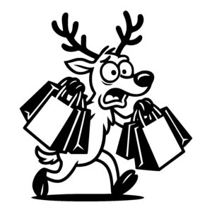 Startled Shopping Stag