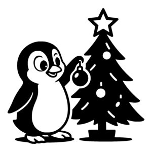 Penguins Festive Ornament