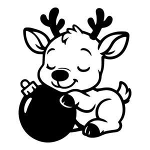 Happy Ornament Reindeer