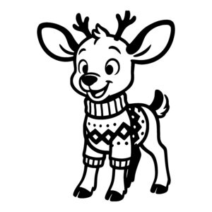 Happy Sweater Deer