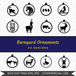 Barnyard Ornaments – 33 Instant Download Svg Images