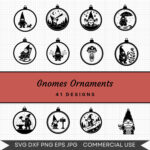 Gnomes Ornaments – 41 Instant Download Svg Images