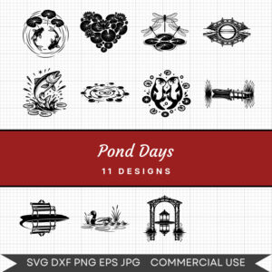 Pond Days – 11 Instant Download Svg Images