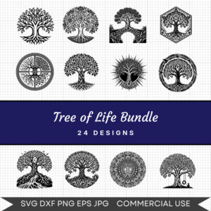 Tree of Life Bundle - 24 Instant Download Svg Images