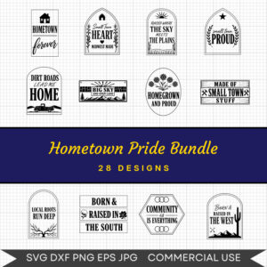 Hometown Pride Bundle - 28 Instant Download Svg Images