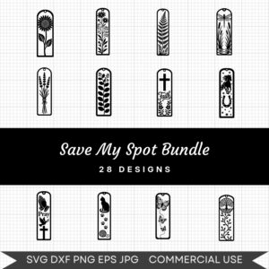 Save My Spot Bundle - 28 Instant Download Svg Images